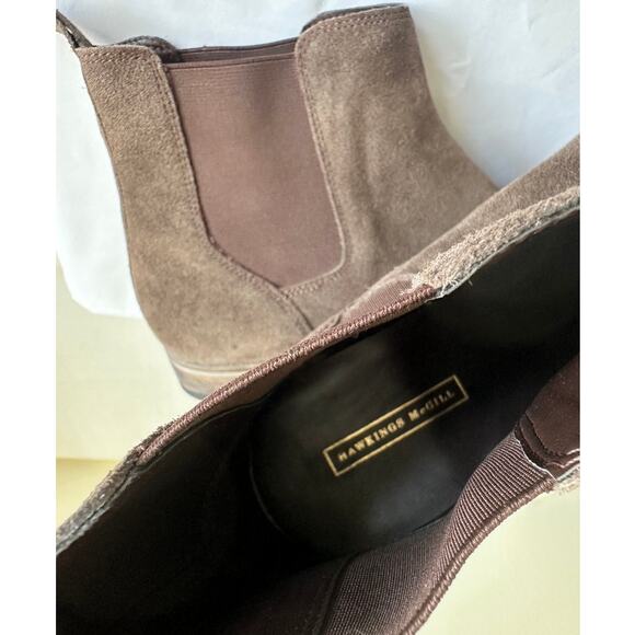Hawkings McGill Brown Suede Chelsea Ankle Boots Mens Size 9.5 Pull On Classic main image 3